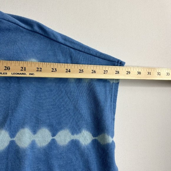 NWT Seven7 Woman’s French Terry Crew Top Tie Dye Size 2XL Sleeveless Blue - Picture 6 of 8